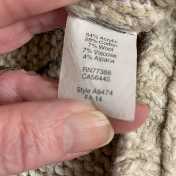 MADEWELL Firelight marled pullover sweater XS 10.5 in side slit wool blend - Picture 4 of 9